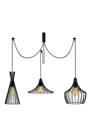 Suspension Mezopotamya - Noir - 3 x 40 W
