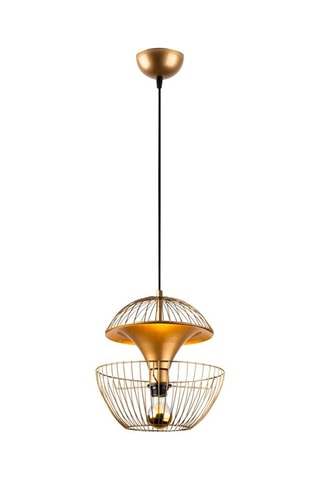 Candeeiro suspenso - Dourado e preto - 40 W