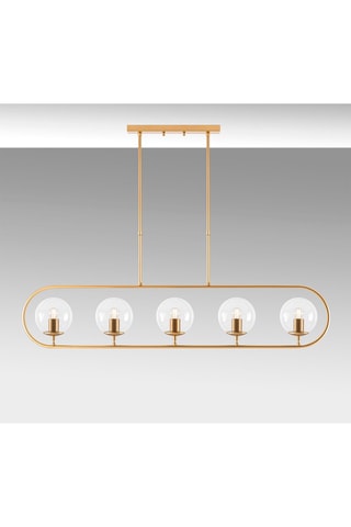 Hanglampen - Goudkleurig en Wit - 5 x 15 W