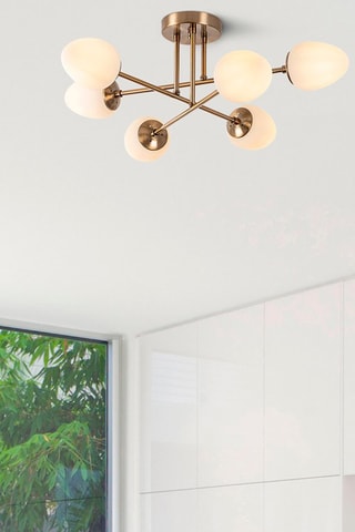 Candeeiro de teto Camflo - Bronze - 6 x 15 W