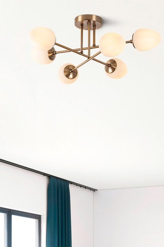 Candeeiro de teto Camflo - Bronze - 6 x 15 W