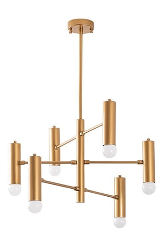 Hanglamp Gharib - Goudkleurig - 6 x 40 W