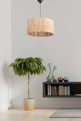 Candeeiro suspenso Cane - Natural - 60 W