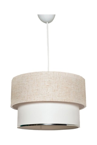 Candeeiro suspenso Corbeu Creme e branco