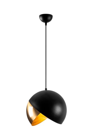 Candeeiro suspenso Pacman Preto e dourado
