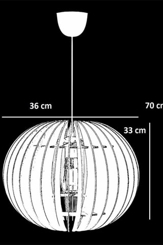 Candeeiro suspenso - Branco - 45-60 W