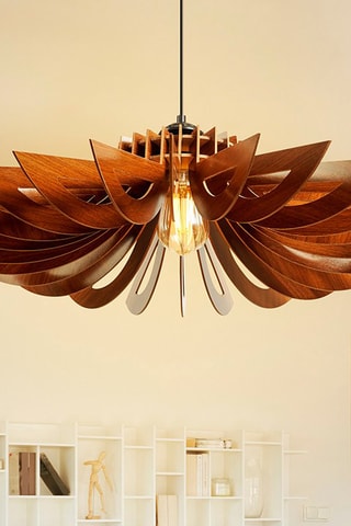 Candeeiro suspenso - Castanho -­ 45-60 W