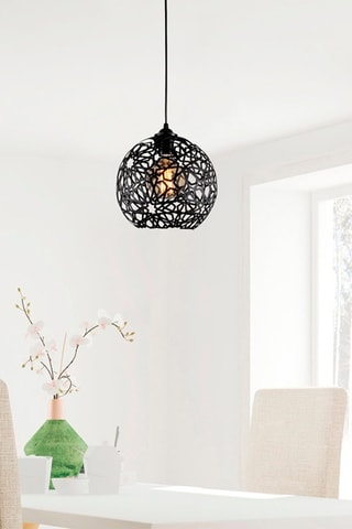 Candeeiro suspenso Fellini - Preto - 100 W