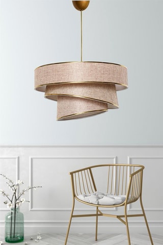 Candeeiro suspenso Couper - Bege - 45 W