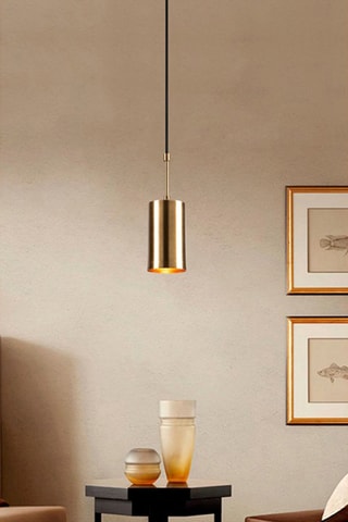 Candeeiro suspenso Kem - Dourado - 40 W