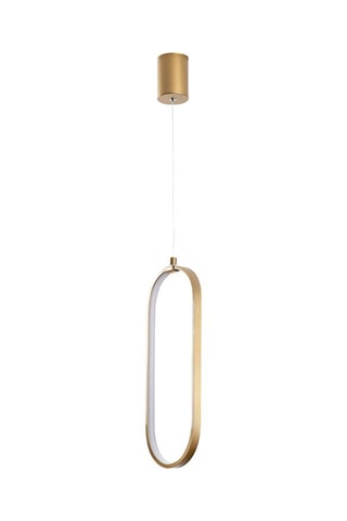 Candeeiro suspenso LED Can Dourado