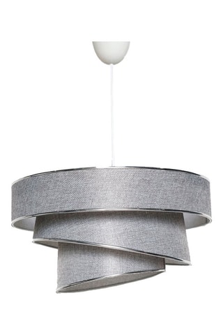 Candeeiro suspenso Couper - Cinzento e prateado - 60 W