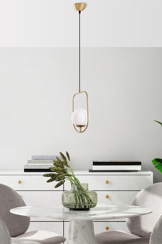 Candeeiro suspenso Skew - Dourado - 40 W