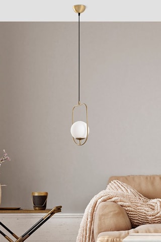 Candeeiro suspenso Skew - Dourado - 40 W