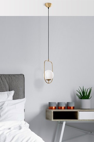 Candeeiro suspenso Skew - Dourado - 40 W