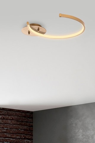 Candeeiro de teto LED Moon - Dourado - 12 W