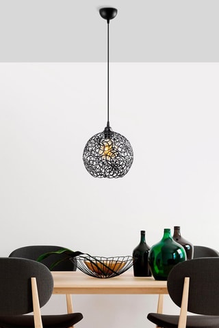 Candeeiro suspenso - Preto - 40 W