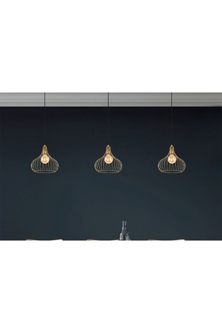 Candeeiro suspenso Teldamla - Dourado brilhante - 40 W