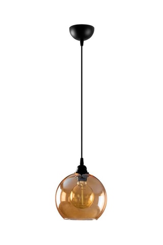 Candeeiro suspenso Gold - Preto e dourado - 100 W