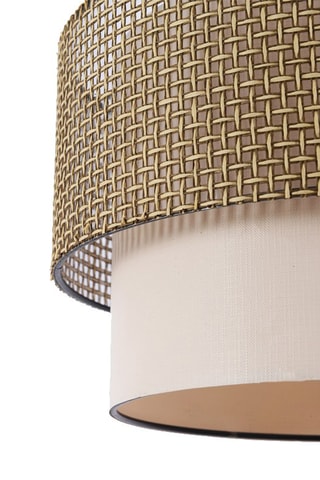 Candeeiro suspenso Coral - Bege e branco - 45-60 W