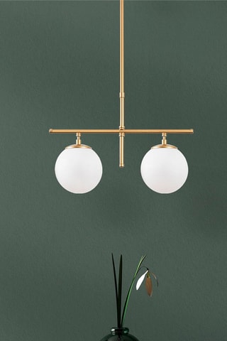 Candeeiro suspenso Roe - Dourado - 2 x 40 W