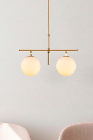 Candeeiro suspenso Roe - Dourado - 2 x 40 W