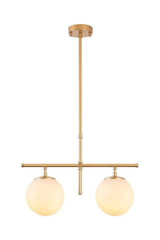 Candeeiro suspenso Roe - Dourado - 2 x 40 W