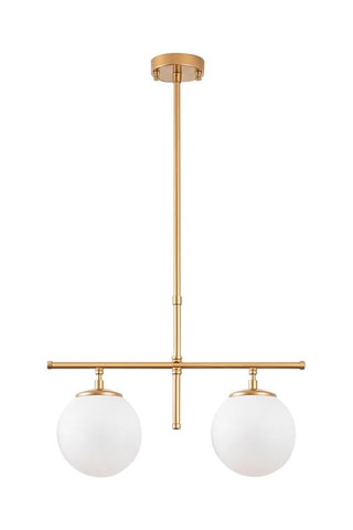 Candeeiro suspenso Roe - Dourado - 2 x 40 W