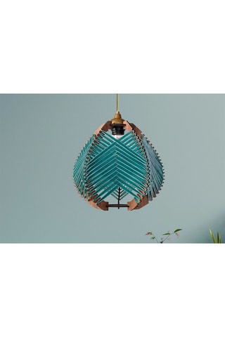 Candeeiro suspenso - Azul - 60 W