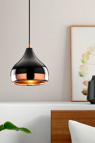 Candeeiro suspenso Yildo - Preto - 40 W