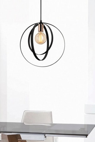 Candeeiro suspenso Vaveyla - Preto - 100 W