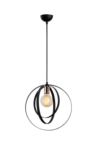 Candeeiro suspenso Vaveyla - Preto - 100 W