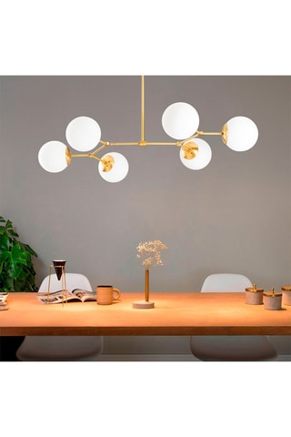 Hanglampen - Goudkleurig - 6 x 100 W