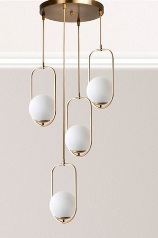 Candeeiro suspenso - Branco - 4 x 60 cm
