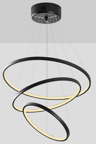 Candeeiro suspenso LED - Preto - 28 W