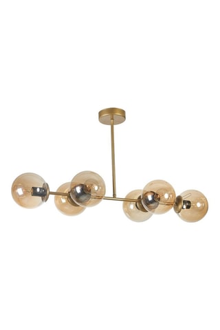Candeeiro suspenso - Dourado - 6 x 40 W