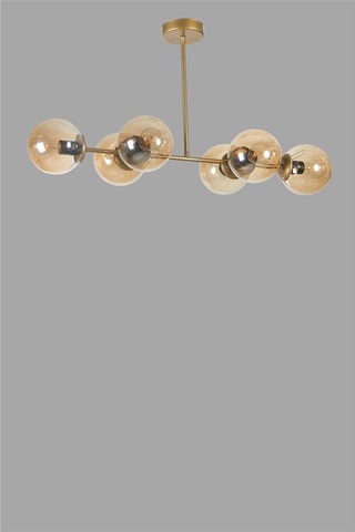 Candeeiro suspenso - Dourado - 6 x 40 W