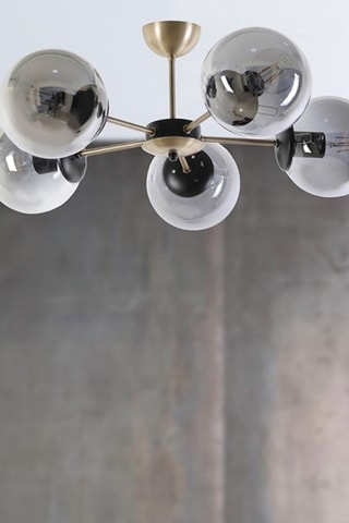 Candeeiro suspenso - Esfumado - 5 x 60 W