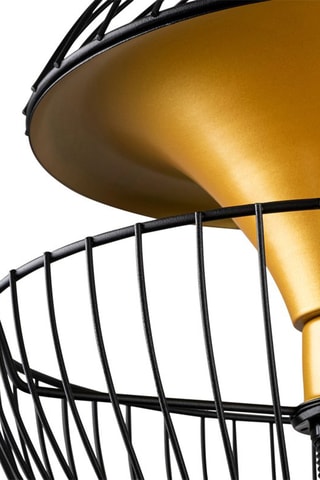Candeeiro suspenso Telmander 11440 Preto e dourado