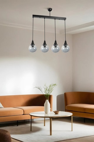 Candeeiro suspenso Afra - Preto - 40 W