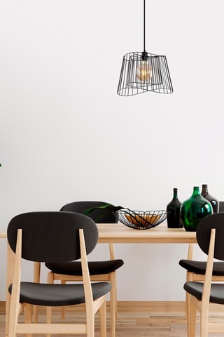 Candeeiro suspenso - Preto - 40 W