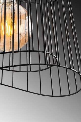 Candeeiro suspenso - Preto - 40 W