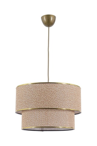 Candeeiro suspenso - Bege e castanho - 45 - 60W
