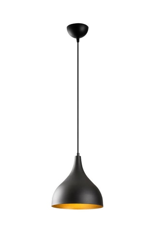 Candeeiro suspenso Saglam  - Preto - 100 W