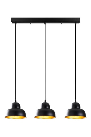 Candeeiro suspenso Berceste - Preto - 3 x 100 W