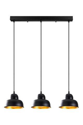 Candeeiro suspenso Berceste - Preto - 3 x 100 W