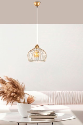 Candeeiro suspenso Bek - Dourado - 40 W