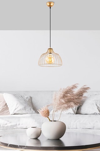 Candeeiro suspenso Bek - Dourado - 40 W