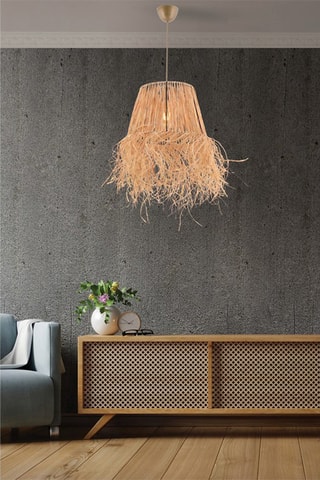 Candeeiro suspenso - Natural - 60 W