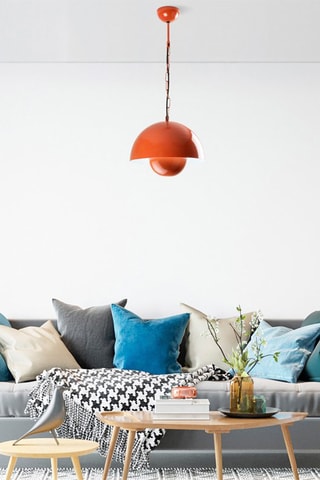 Candeeiro suspenso - Laranja - 40 W